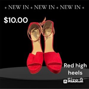 Red women high heels